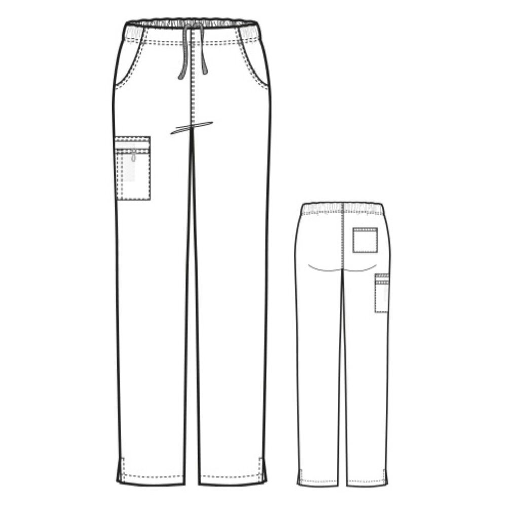 WonderWink Origins 5126P Modern Fit Scrub Pants, Small Petite - Picture 6 of 7